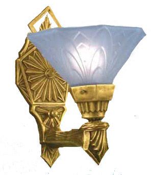 Art Deco Reproduction Wall Sconces Lights Torch Style Lincoln (137-MES)