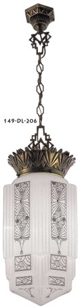 Art Deco Hanging Light Pendant (149-NP-206)