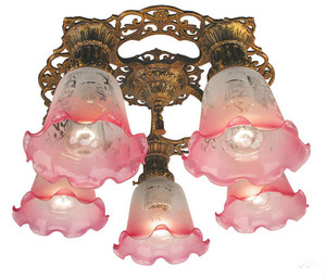 Monique Semi Flush Mount Close Ceiling 5 Light (165-CCL-5L)