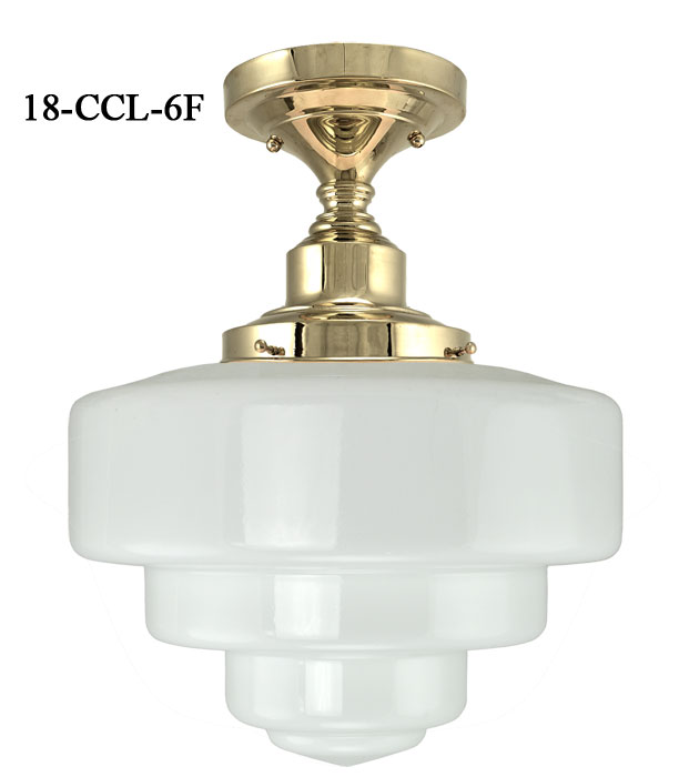 Schoolhouse flush mount clearance