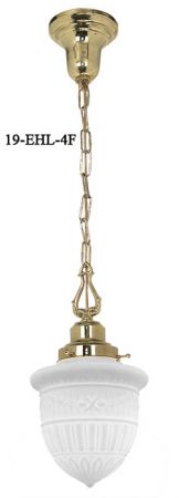Victorian Schoolhouse Chain Hanging Light 4" Fitter (19-EHL-4F)