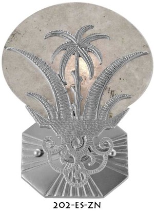 Art Deco Wall Sconces Lighting Tropical Moonlight Palm Tree (202-ES-ZN)