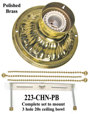 Chain Mount Ceiling Bowl Kit (223-CHN-X)