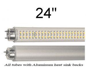 mineral accent Pædagogik Vintage Hardware & Lighting - 2 Foot LED Replacements For T8 Fluorescent  Tube (24-T8-LED)