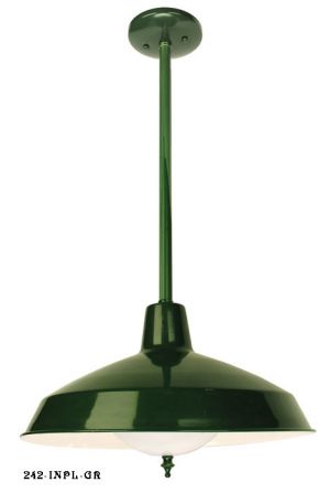 Green Finish Barn or Commercial Shop Light (242-INPL-GR)