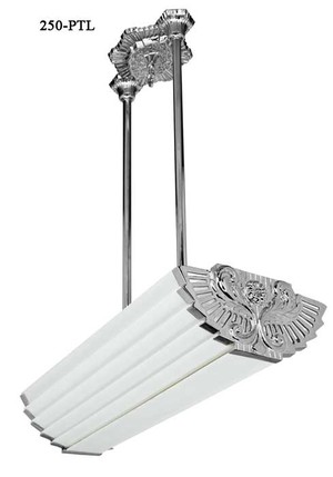 Large Art Deco Ceiling Chandelier LED Tube Task Lighting Fixture (250-PTL)