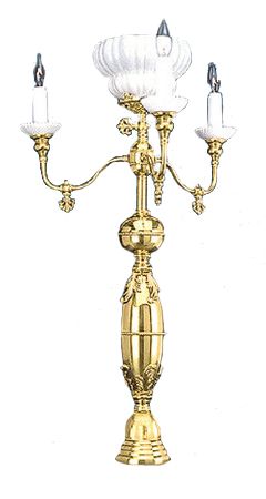 Victorian Gas & Candle Newel Post Light (312-QNW-SA)