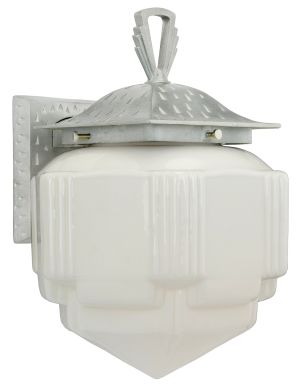 Art Deco Or Arts & Crafts Porch Sconce Light (340-ZN-PRC)