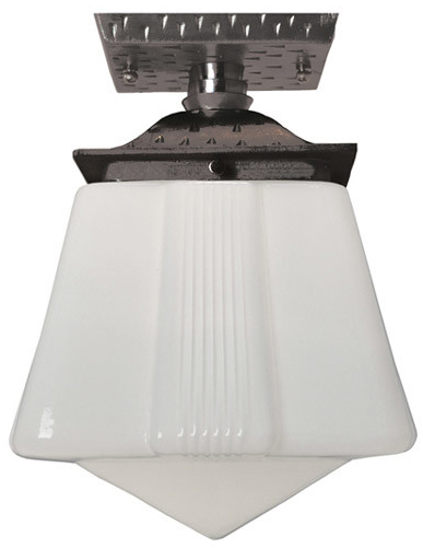 Vintage Hardware & Lighting - Craftsman Flush Mount Porch Light - Oil  Rubbed Bronze Finish (341-OB-EP)