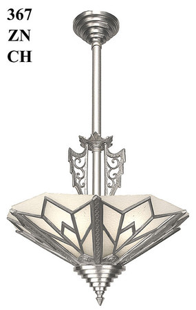 Art Deco Manhattan Tall Chandelier (367-NP1-CH)