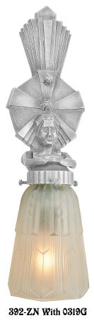 Art Deco Wall Lighting Figural Sconces Oscar Series (392-ZN)