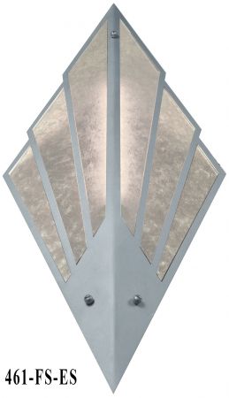 Art Deco Sconce with Mica and Aluminum Frame (461-ES)