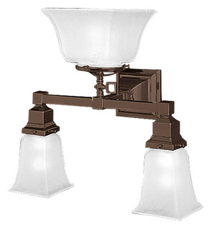 Mission Transitional Gas & Electric Triple Wall Sconce Light (535-TGE-ES)