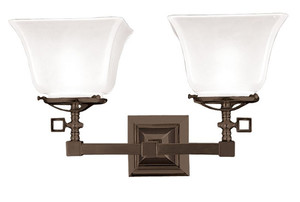 Mission Style 2 Arm Gaslight Sconce (540-DGS-ES)