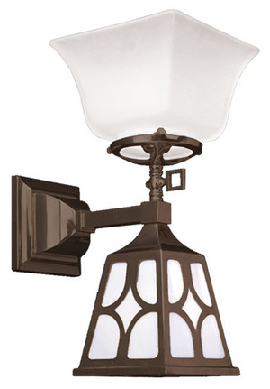 Transitional Mission Sconce Diamond Shade (545-SJ3-GE)