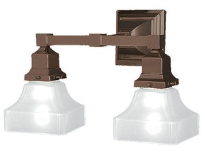 Mission Double Electric Sconce (552-ES-PL)