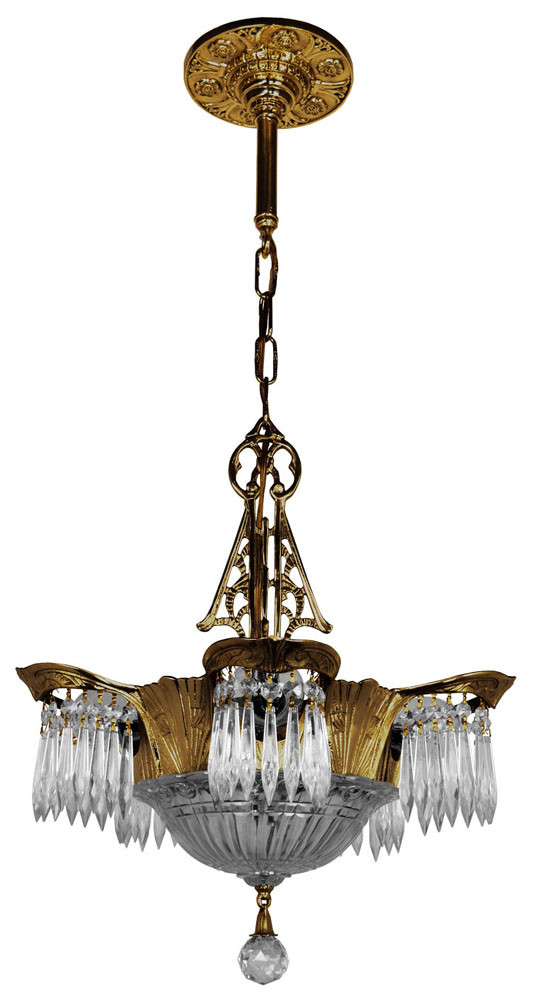 Art Deco Lighting Crystal Prism Lincoln Utopia Chandelier