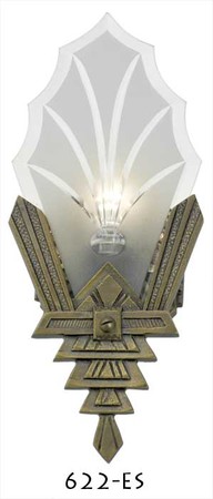 Art Deco Wall Sconces Cut Glass Lighting (622-ES)