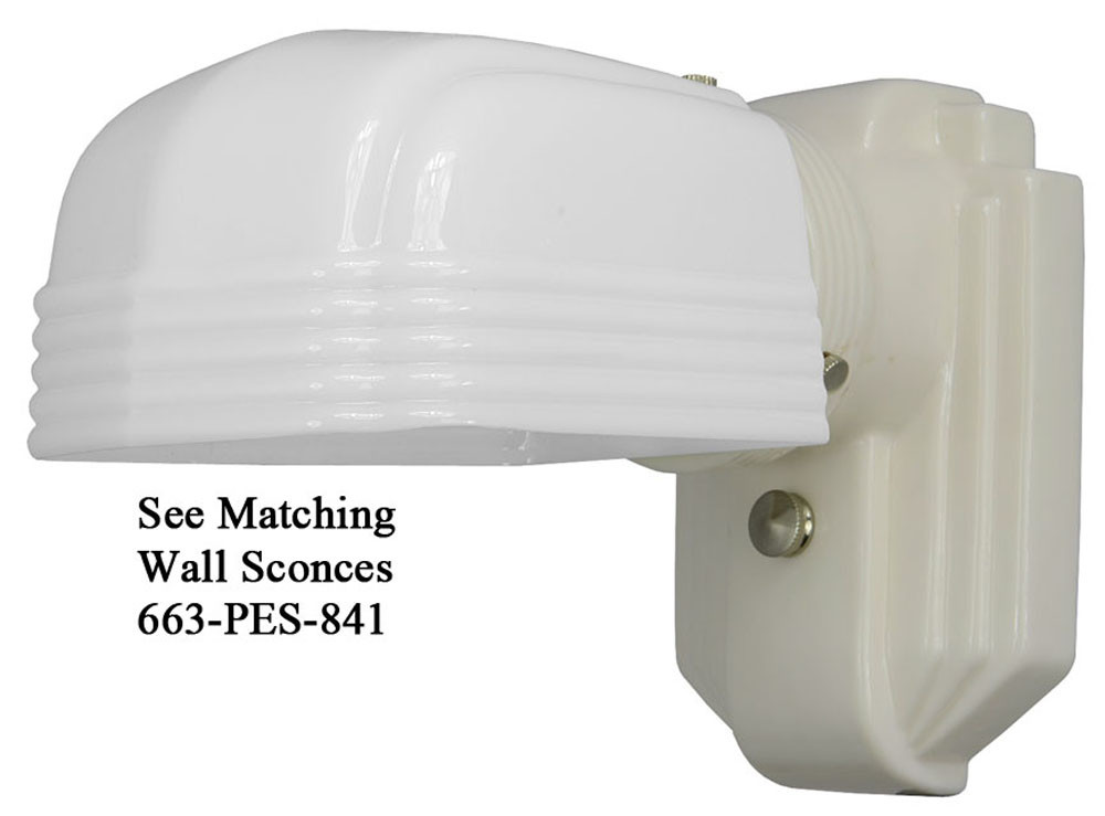 Streamline Porcelain Flush Mount Close Ceiling Light 661 PCC