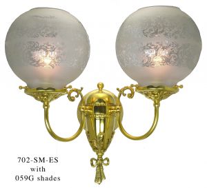 Victorian-Style Wall Sconce--Smaller, Less Wide Version (702-SM-ES)