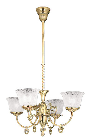 Victorian 4 Arm Chandelier Circa 1890 (714-QGS-CH)