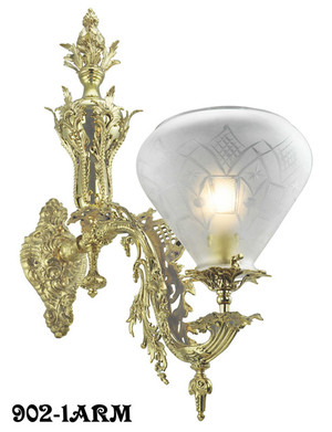 Victorian Wall Sconce - Neo Rococo Starr-Fellows 1 Arm (902-1ARM)