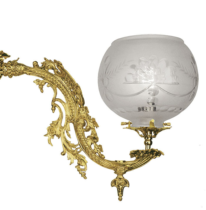 Vintage Hardware & Lighting Victorian Newel Post Light Neo Rococo