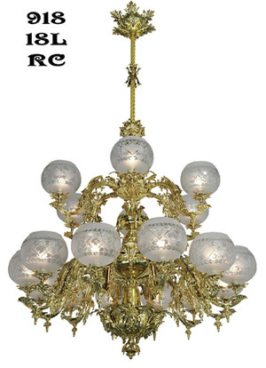 Victorian Chandelier - Neo Rococo Circa 1857 18 Light (918-18L-RC)