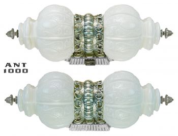 Nice Nickel Plated Double Wall Light for Over a Bathroom Sink (ANT-1000-2)