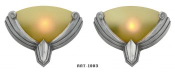 American Art Deco Pair of STREAMLINE Sconces (ANT-1003)