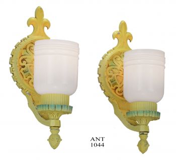 American Pair of Edwardian Art Deco Design Sconces (ANT-1044)