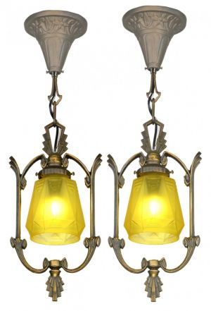 Pair of Matching Art Deco Hall Lights (sold each) (ANT-1074-1)