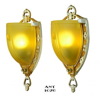 Antique Restored Mid-West Zephyr Series Wall Sconces (ANT-1076)