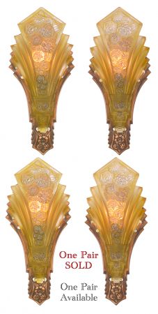 Fine Consolidated Lamp & Glass Co.. Martele Sconces (ANT-1103)