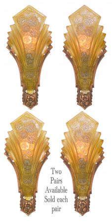 Fine Consolidated Lamp & Glass Co.. Martele Sconces (ANT-1103-1PR)