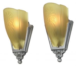 American Art Deco Pair of Sconces by Puritan (ANT-1122)
