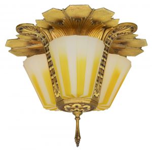 Wonderful 3-Shade Williamson (Signed: Beardslee) Close Ceiling Light (ANT-1130)