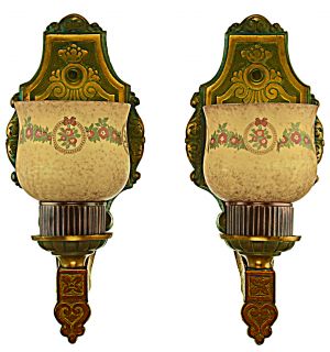 American Pair of Edwardian Design Fancy Sconces (ANT-1215)