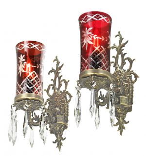 Edwardian Pair of Lovely 1920-30, Louis-Style Wall Sconces (ANT-1241)