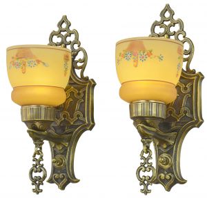 American Pair of Edwardian Design Fancy Sconces (ANT-1292)