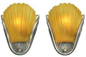 Pair of Art Deco Streamline Sconces c.1938 (ANT-1320)