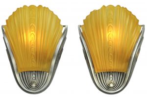 Pair of Art Deco Streamline Sconces c.1938 (ANT-1320)