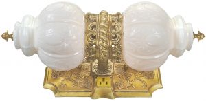 Nice Gold-Gilt Double Wall Light for Over a Bathroom Sink (ANT-1354)