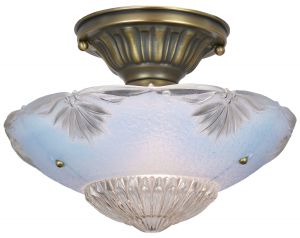 Blue Antique 3-Chain Bowl Shade Ceiling Light (ANT-1425)