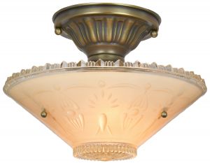 Antique 3-Chain Bowl Shade Ceiling Light (ANT-1428)
