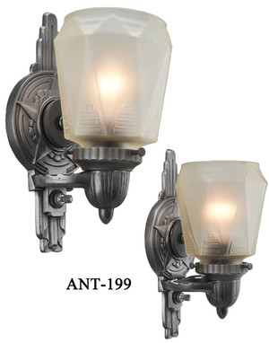 C1930 Outstanding Pair of Art Deco Sconces (ANT-199)