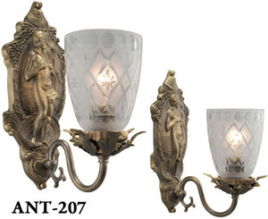 Antique Victorian Venus Sconces (ANT-207)