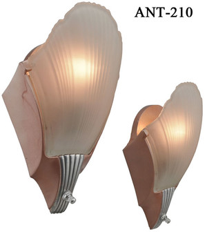 Pair of Art Deco Streamline Sconces circa1935 (ANT-210)