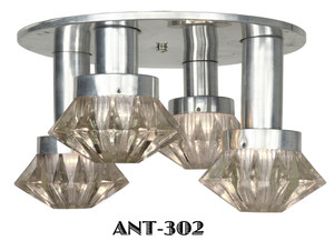 Mid Century Modern French Semi Flush Mount Chandelier Ceiling Light (ANT-302)