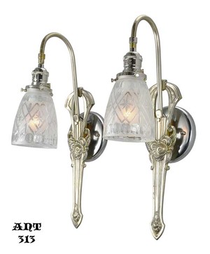 Edwardian French Art Nouveau Sconces (ANT-313)